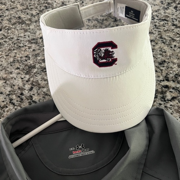 University of South Carolina Under Armor Shirt, Visor and Recruit Lanyard! New - Picture 2 of 4